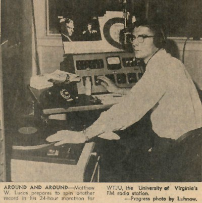 Image of Mathew Lucas during his own record of a 24-hour marathon